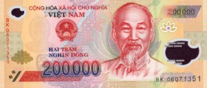 Вьетнамский донг200000а