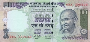 Индийская рупия100а