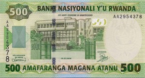 Руандийский франк 500а