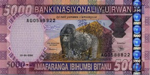 Руандийский франк 5000а