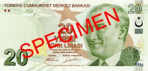 Турецкая лира20а