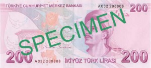 Турецкая лира200р