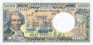 Французский тихоокеанский франк 5000р