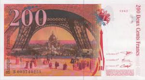 Французский франк 200р