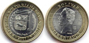 монета венесуэлы 1 боливар