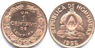 монета гондураса 1 сентаво