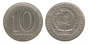 10 кванз монета анголы
