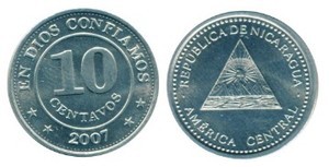 10 сентаво никарагуа
