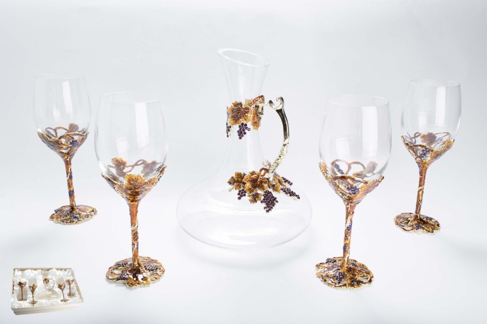 Набор Виноград декантер винный и 4 бокала
