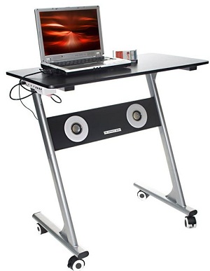 Компьютерный стол со стереодинамиками