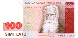 Латвийский лат100а