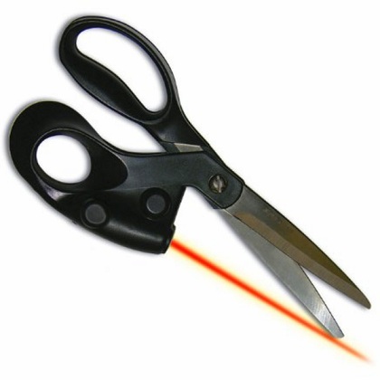 Ножницы с лазерным прицелом