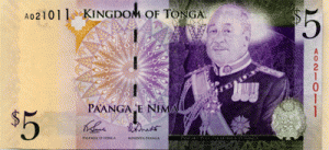 Тонганская паанга 5а