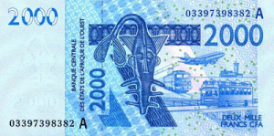 Франк КФА BCEAO 2000а