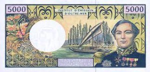 Французский тихоокеанский франк 5000а