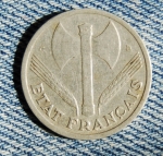 Французский франк 1р