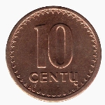литовский цент 10а