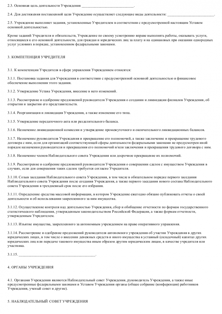 План работы наблюдательного совета автономного учреждения