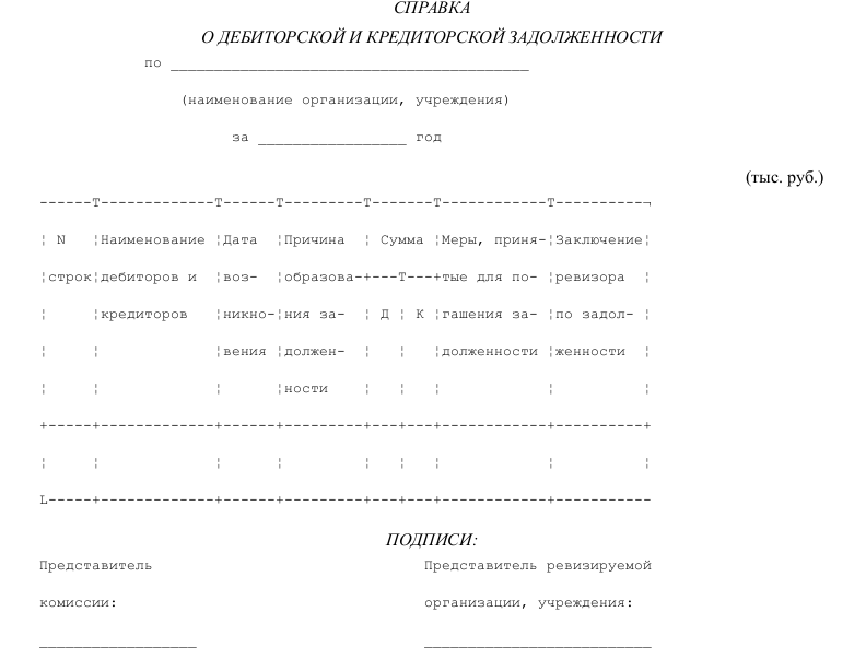 отсутствие задолженности по налогам и сборам образец